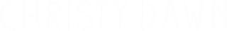 Christy Dawn logo in white